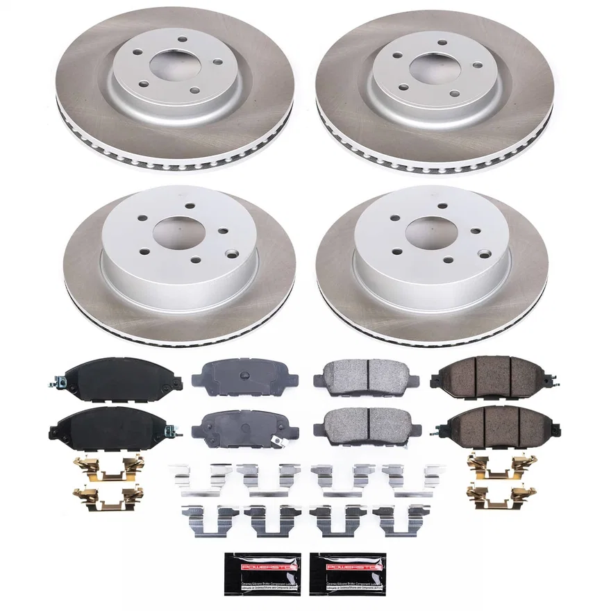 Front and Rear SEMI-COATED ROTOR KIT