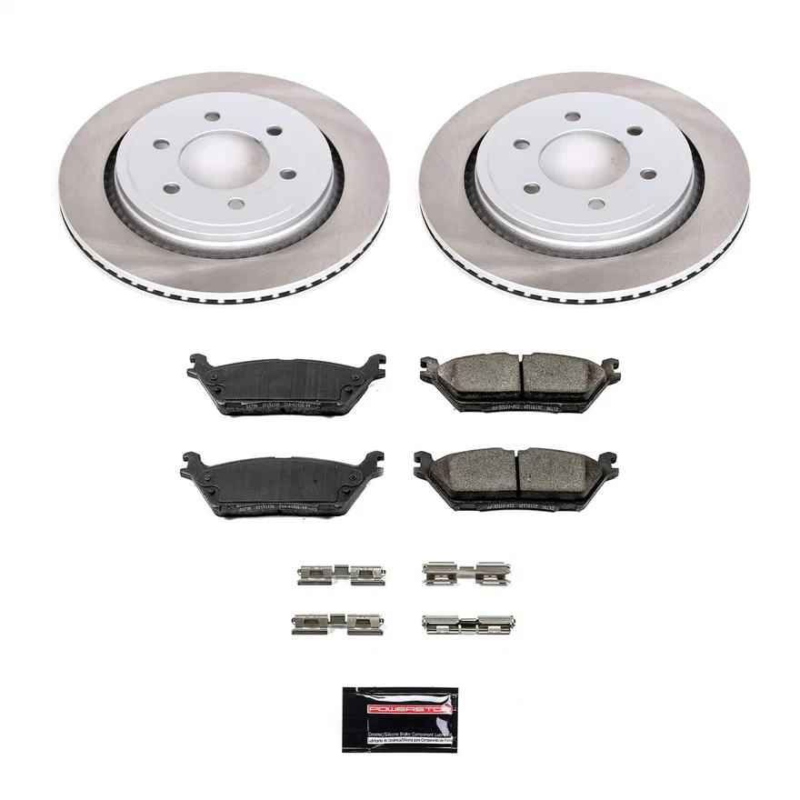 Rear SEMI-COATED ROTOR KIT for Ford F-150