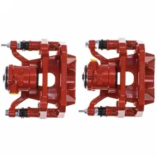Rear RED CALIPER PAIR W/BRKT image 5