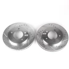 Front DRILLEDSLOTTED ROTOR PAIR image 2