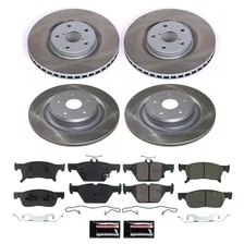 Front and Rear SEMI-COATED ROTOR KIT for Subaru Ascent image 1