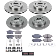 Front and Rear AUTOSPECIALTY BRAKE KIT for Honda Civic image 2