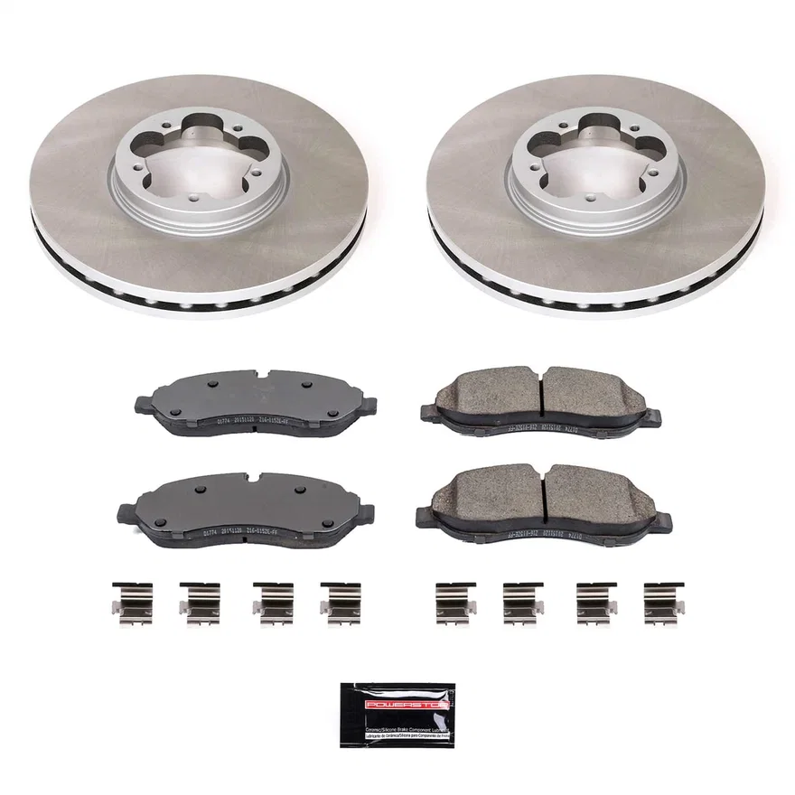 Front SEMI-COATED ROTOR KIT for Ford