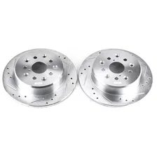 Rear DRILLEDSLOTTED ROTOR PAIR for Lexus image 2