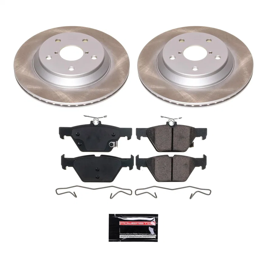 Rear SEMI-COATED ROTOR KIT for Subaru Forester