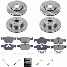 Front and Rear AUTOSPECIALTY BRAKE KIT for Mercedes-Benz E350 image 2