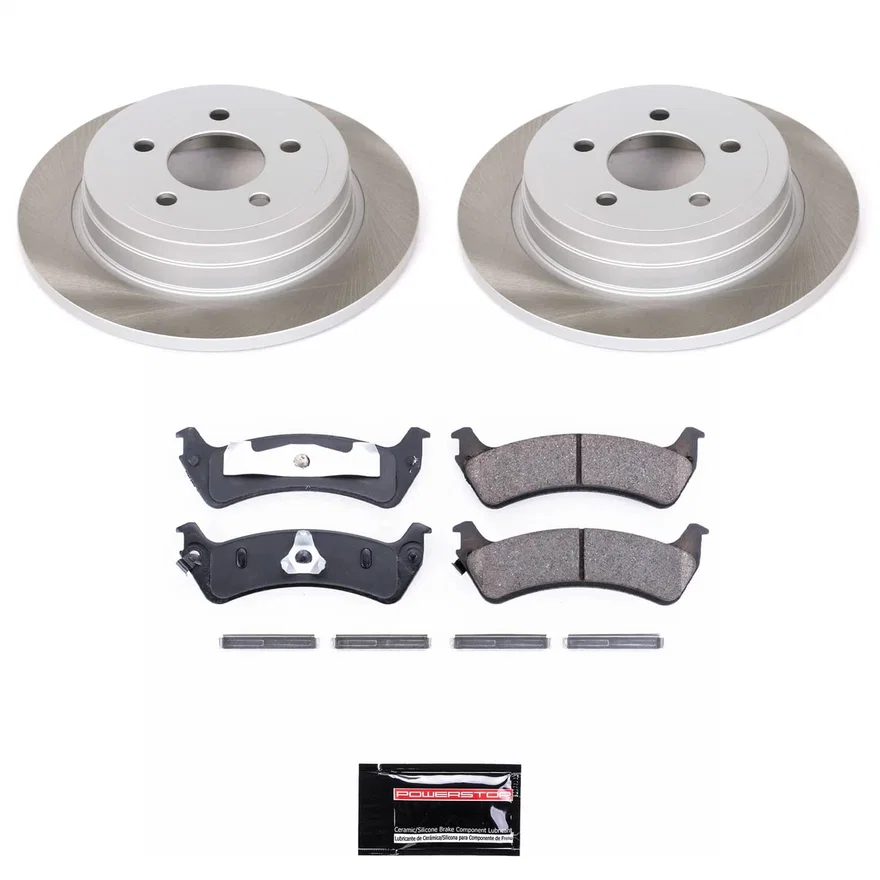 Rear SEMI-COATED ROTOR KIT for Ford