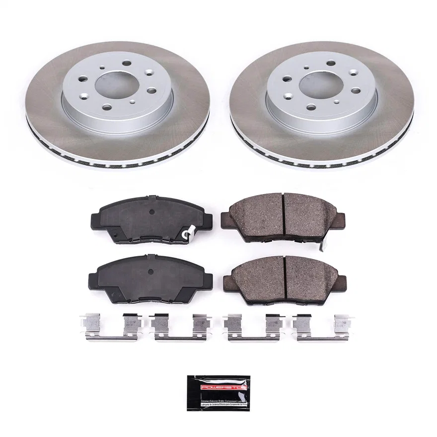 Front SEMI-COATED ROTOR KIT for Honda Fit
