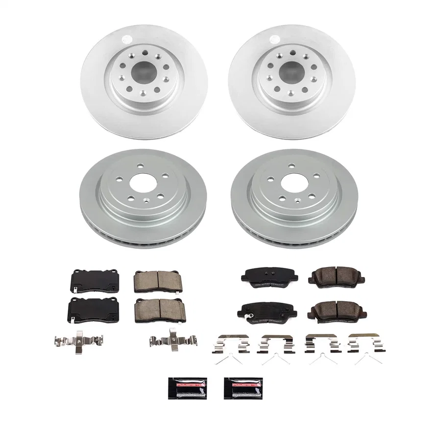 Front and Rear Z17 COATED BRAKE KIT for Cadillac CTS