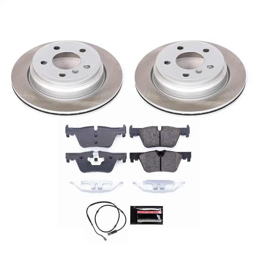 Rear SEMI-COATED ROTOR KIT for BMW