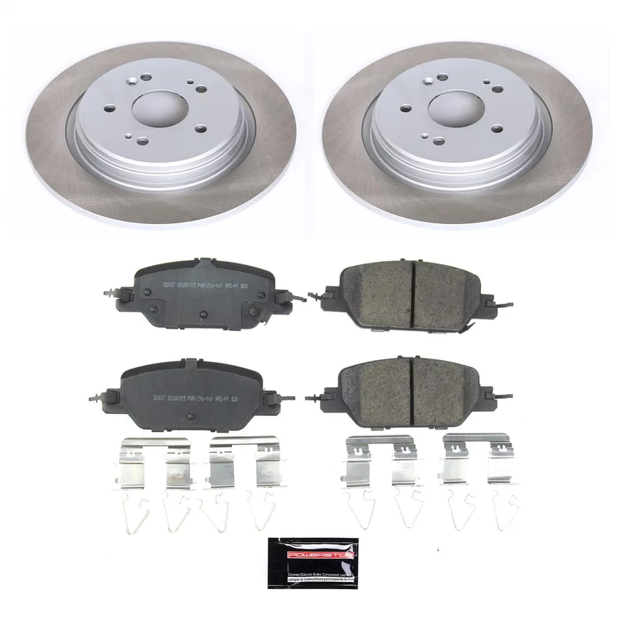 Rear SEMI-COATED ROTOR KIT for Honda CR-V