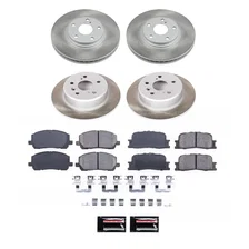 Front and Rear SEMI-COATED ROTOR KIT for Toyota Highlander image 1