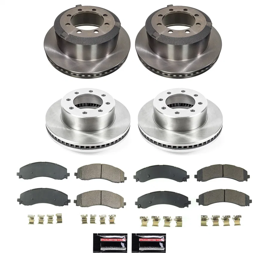 Front and Rear AUTOSPECIALTY BRAKE KIT for Ram 3500
