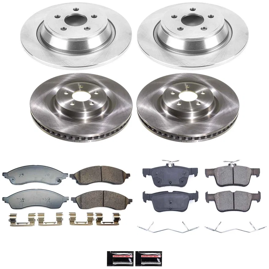 Front and Rear AUTOSPECIALTY BRAKE KIT for Ford Edge