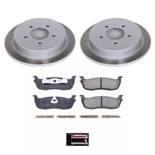 Rear SEMI-COATED ROTOR KIT for Ford image 1