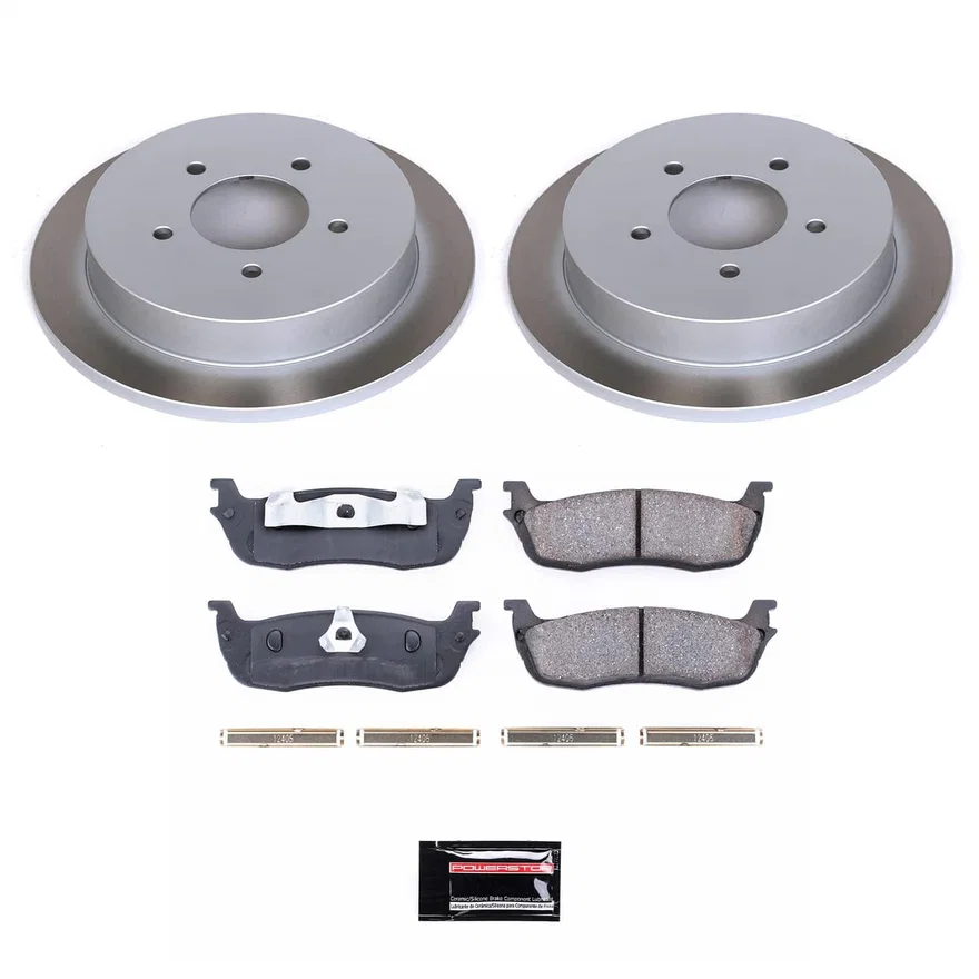 Rear SEMI-COATED ROTOR KIT for Ford