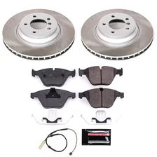 Front SEMI-COATED ROTOR KIT for BMW image 1