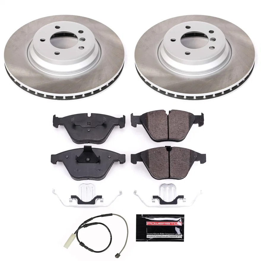 Front SEMI-COATED ROTOR KIT for BMW