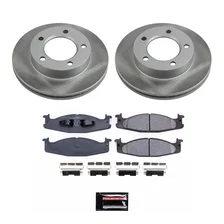 Front SEMI-COATED ROTOR KIT for Ford image 1