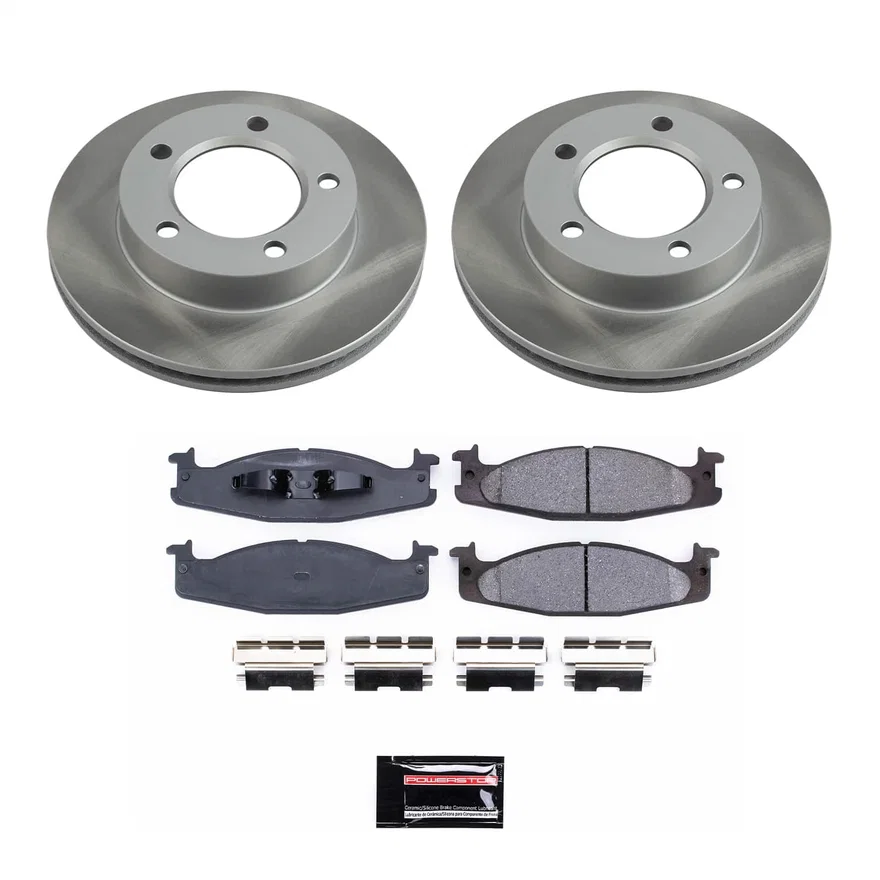 Front SEMI-COATED ROTOR KIT for Ford