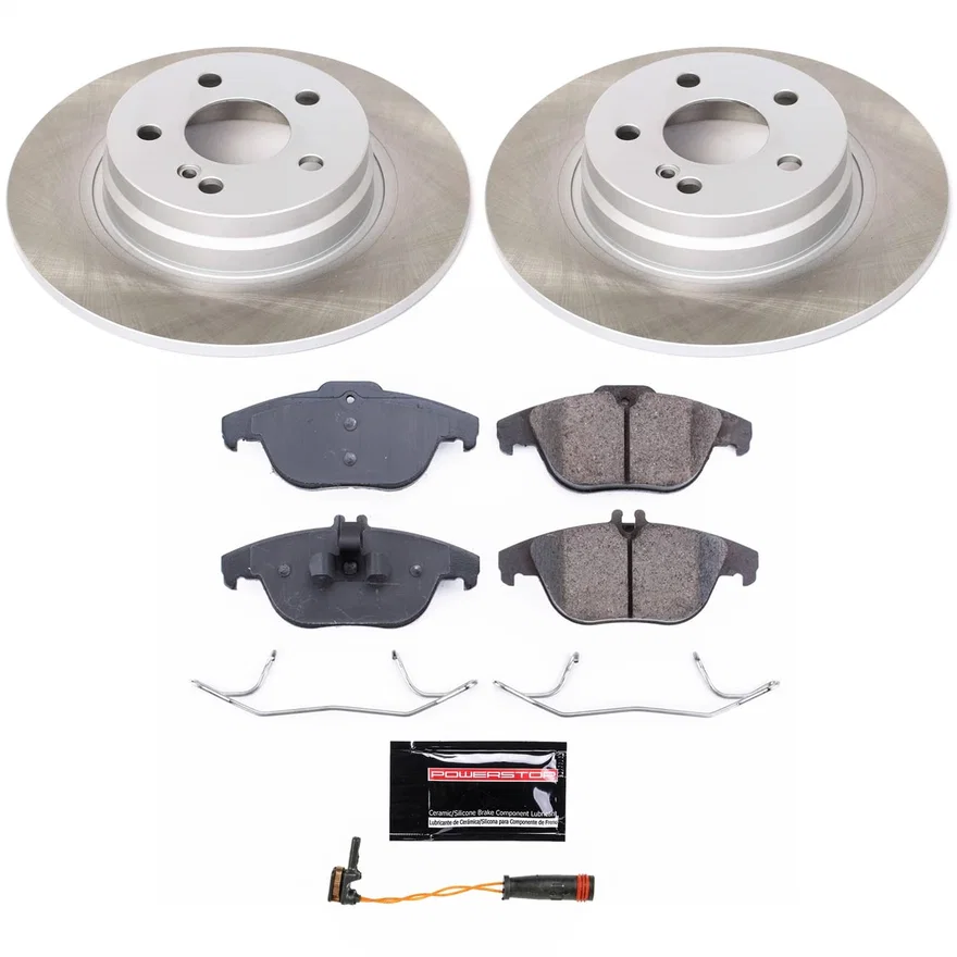 Rear SEMI-COATED ROTOR KIT for Mercedes-Benz