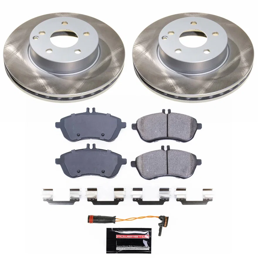 Front SEMI-COATED ROTOR KIT for Mercedes-Benz SLK250
