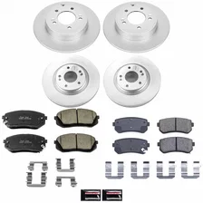 Front and Rear Z17 COATED BRAKE KIT for Hyundai Sonata image 2