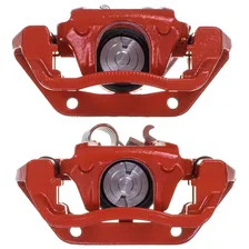 Rear RED CALIPER PAIR W/BRKT image 2