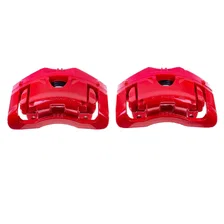 Front RED CALIPER PAIR W/BRKT for Volvo image 2