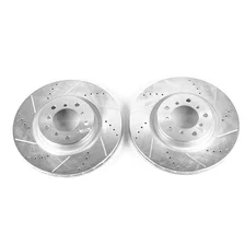 Front DRILLEDSLOTTED ROTOR PAIR for BMW M3 image 2