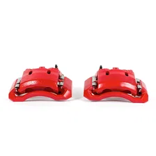 Front RED CALIPER PAIR W/BRKT for Dodge image 2
