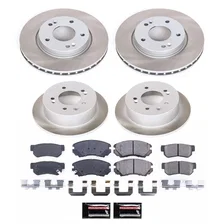 Front and Rear SEMI-COATED ROTOR KIT for Hyundai Elantra image 1