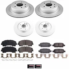 Front and Rear Z17 COATED BRAKE KIT for Nissan Rogue image 2