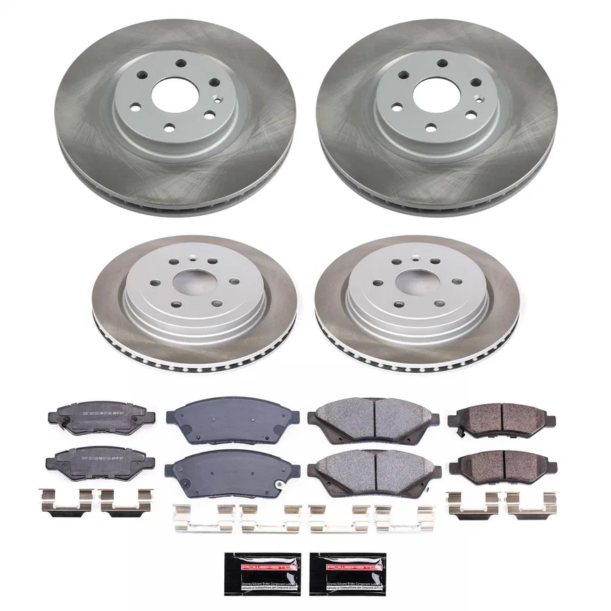 Front and Rear SEMI-COATED ROTOR KIT