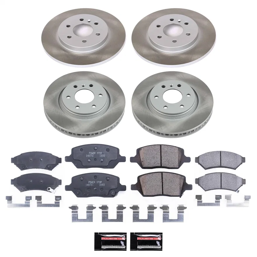 Front and Rear SEMI-COATED ROTOR KIT