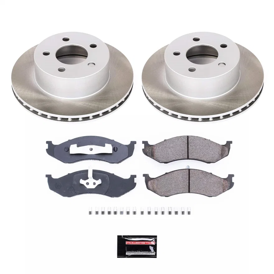 Front SEMI-COATED ROTOR KIT for Jeep Cherokee