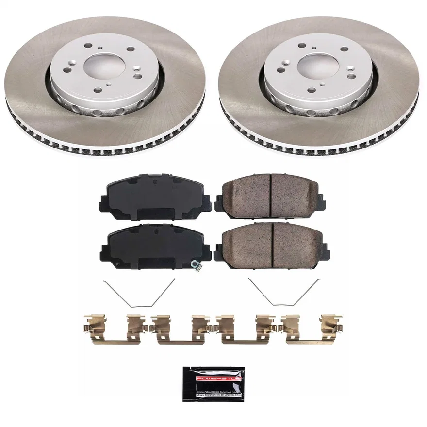 Front SEMI-COATED ROTOR KIT for Acura