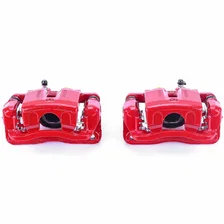 Rear RED CALIPER PAIR W/BRKT for Hyundai Genesis image 2