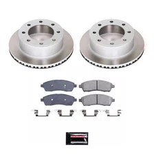 Rear SEMI-COATED ROTOR KIT for Ford F-350 Super Duty image 1