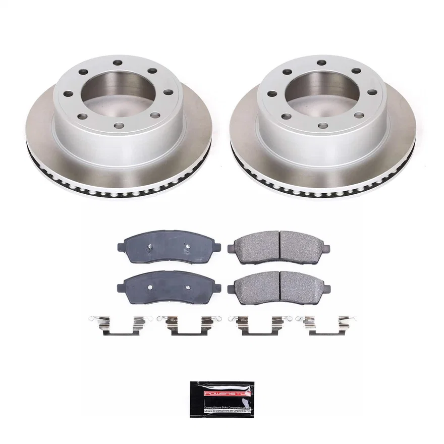 Rear SEMI-COATED ROTOR KIT for Ford F-350 Super Duty