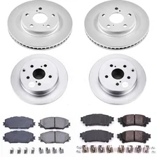 Front and Rear Z17 COATED BRAKE KIT for Toyota Prius V image 2
