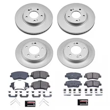 Front and Rear Z17 COATED BRAKE KIT for Hyundai Elantra GT image 2