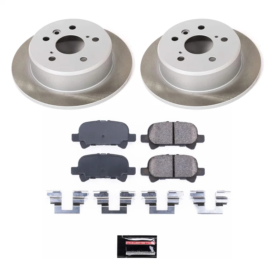Rear SEMI-COATED ROTOR KIT for Toyota
