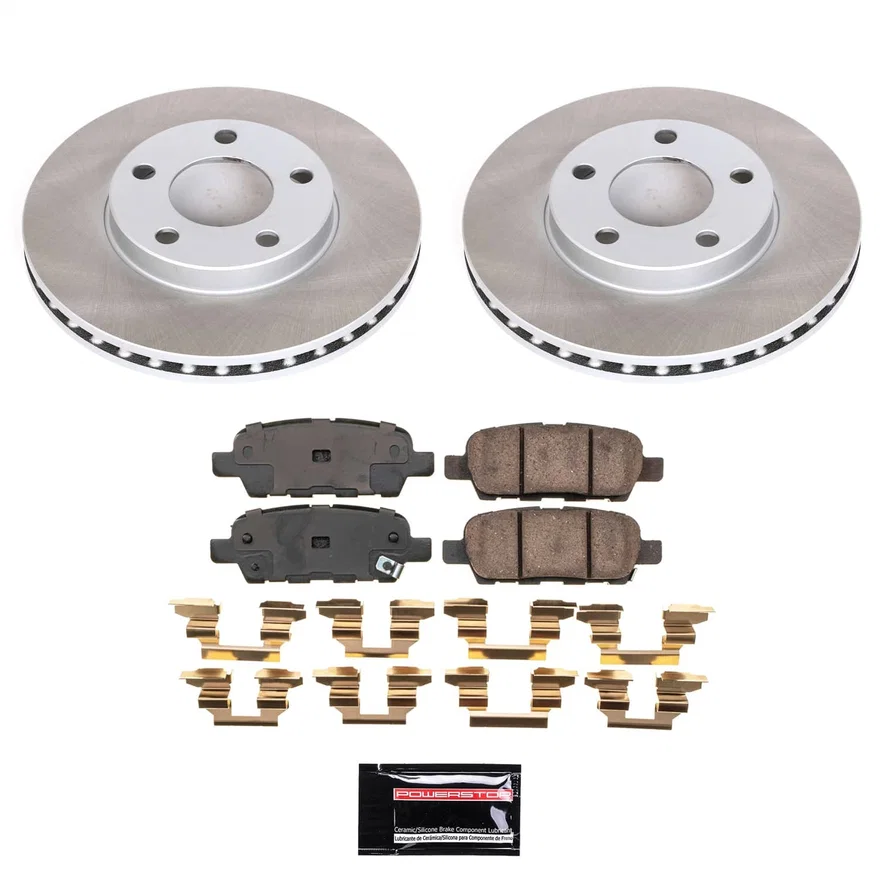 Rear SEMI-COATED ROTOR KIT for Nissan 370Z