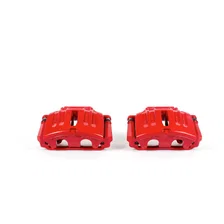 Front RED CALIPER PAIR W/BRKT for Chevrolet Corvette image 2