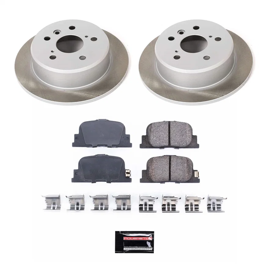 Rear SEMI-COATED ROTOR KIT for Toyota Camry
