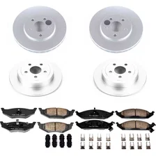 Front and Rear Z17 COATED BRAKE KIT for Chrysler image 2