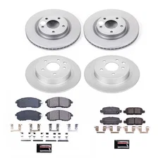Front and Rear Z17 COATED BRAKE KIT for Nissan Sentra image 2