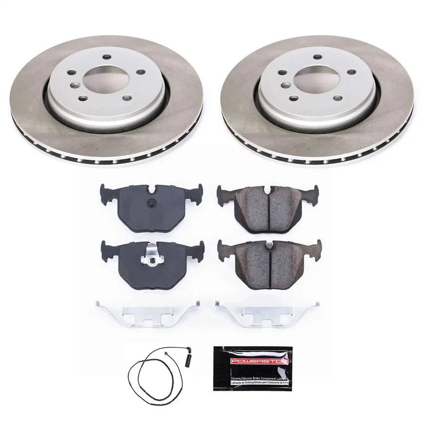 Rear SEMI-COATED ROTOR KIT for BMW