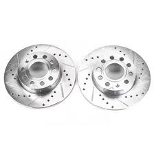 Rear DRILLEDSLOTTED ROTOR PAIR image 2